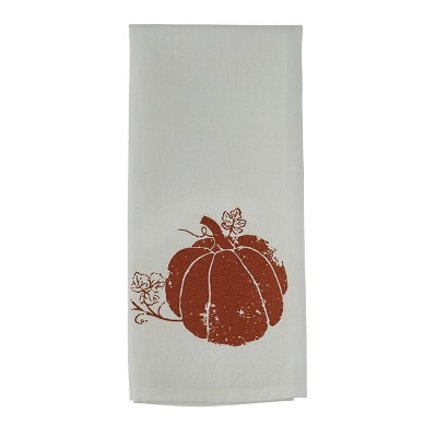 Split P Pumpkin Foil Printed Dishtowel Set of 2
