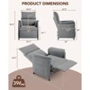 Electric Recliner Chair with Memory Function PU Leather - Adjustable Recliner Sofa with Remote Control, Home Theater Seating, for Living Room, Office - 3 of 4
