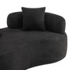 Kumasinova 66.93"Curved Loveseat Sponge Sofa,Boneless Couch with Teddy Velvet Fabric,No-Assembly Compact Sofa for Small Spaces,Apartments - 4 of 4