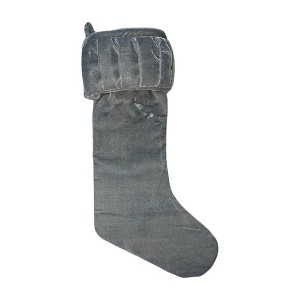 Vickerman 8" x 19" Plush Velvet Christmas Stocking - 1 of 1