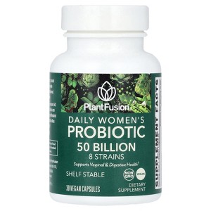 PlantFusion Daily Women's Probiotic, 50 Billion, 30 Vegan Capsules - 1 of 2