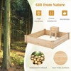 WELLFOR Square Wood Outdoor Garden Bed Natural 49"x49" - 2 of 4