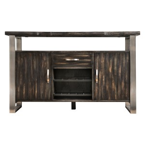 Iohomes Larimore Rustic Style Dining Server Table Gray - HOMES: Inside + Out