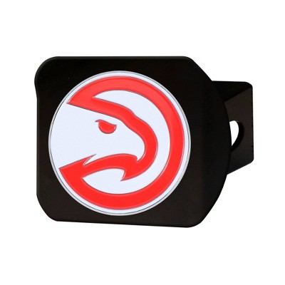 NBA Atlanta Hawks Metal Emblem Hitch Cover - Black