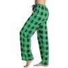 Just Love Womens Buffalo Plaid Knit Jersey Pajama Pants Buffalo Check Cotton PJs - 2 of 3