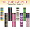 ArtCreativity Assorted Colorful Number 2 Pencils for Kids with Eraser - (80 Count) - 2 of 4