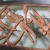Evergreen Dragonfly Metal Garden Bench, Bronze - 4 of 4
