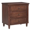 CAVINAS Modern Wooden 28 In Painted Nightstand End Table with 3 Drawers and Smooth Gliding Rails, Side Table for Bedroom and Living Room - 3 of 4