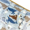 Wrapables Large & Small Foldable Nylon Reusable Shopping Grocery Bags (Set of 2), Marine Animals - 4 of 4