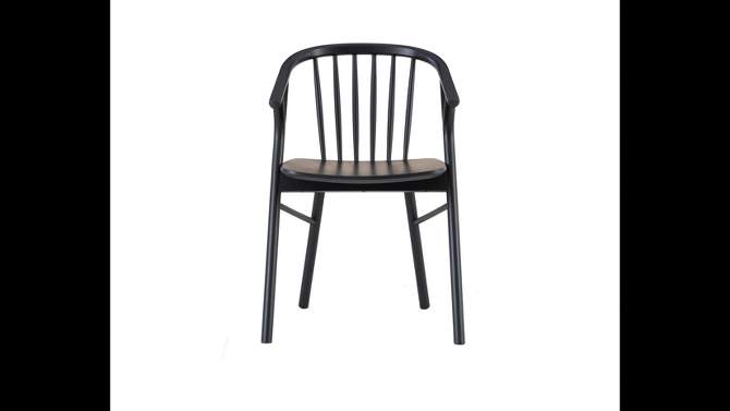 Stinson Windsor Dining Chair Black - Linon, 2 of 12, play video
