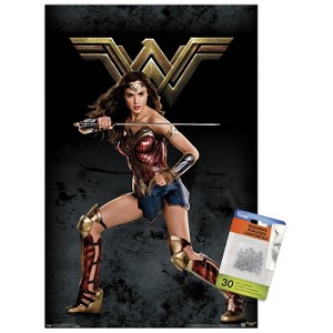 Trends International DC Comics Movie - Justice League - Wonder Woman Unframed Wall Poster Prints - 1 of 4