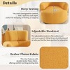 TiramisuBest 360¡ã Swivel Chair Upholstered Accent Barrel Chair Swivel Round Sofa Chair with Adjustable Headrest - 3 of 4