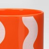 Ceramic Wavy Planter with Silk Screen Orange/Pink - Room Essentials™ - 3 of 3