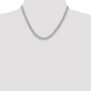 Black Bow Jewelry Men's 6.5mm, Sterling Silver, Hollow Rolo Chain Necklace - 2 of 4