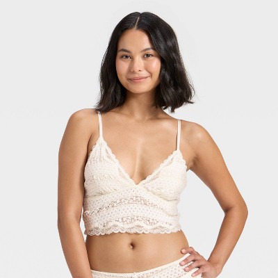 Women's Bubble Lace Cropped Cami - Wild Fable™