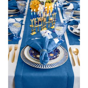 Solino Home Linen Classic Hemstitch Table Runner - 1 of 4
