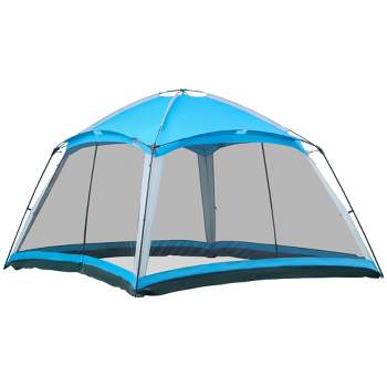 Outsunny 12' x 12' Screen House Room, 8 Person Camping Tent,Backpacking, and Traveling, Easy Set Up