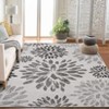 Coolmee Washable Area Rugs Non-Slip Modern Floral Indoor Rug Non-Shedding Soft Low Pile Carpet for Living Room Bedroom Home Office - 2 of 4