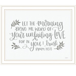 HomeRoots Your Unfailing Love White Framed Print Wall Art - 1 of 3
