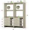 Aheaplus 30'' Freestanding Closet Organizer with Hanging Rods and Drawers, Closet System with Storage Shelves - 4 of 4