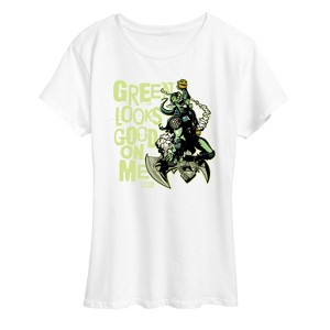Women's - Marvel - Spider-man St. Patrick's Day Green Looks Good On Me Short Sleeve Graphic T-Shirt - 1 of 4