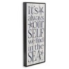 Stupell Industries Find Self In Sea Phrase, 10" x 24" - 3 of 4