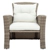 CAVINAS Patio Chairs Set with Footstool and Cushions, Wicker Outdoor Furniture Set, All-Weather Patio Sectional Set for Backyard, Garden - 2 of 4