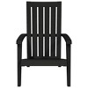 vidaXL Garden Adirondack Chair Black Polypropylene (PP) Standard - 3 of 4