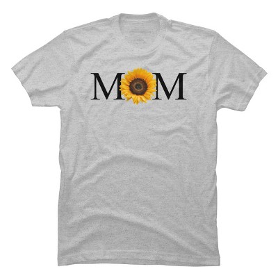 Men's Design By Humans Mother's Day Sunflower Mom By FridayFusion T-Shirt