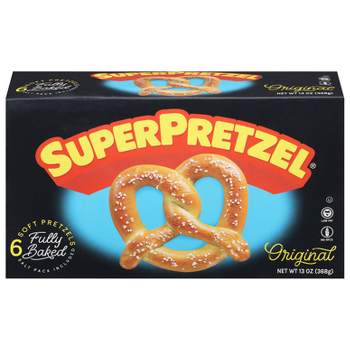 SuperPretzel Frozen Baked Soft Pretzels - 6ct/13oz
