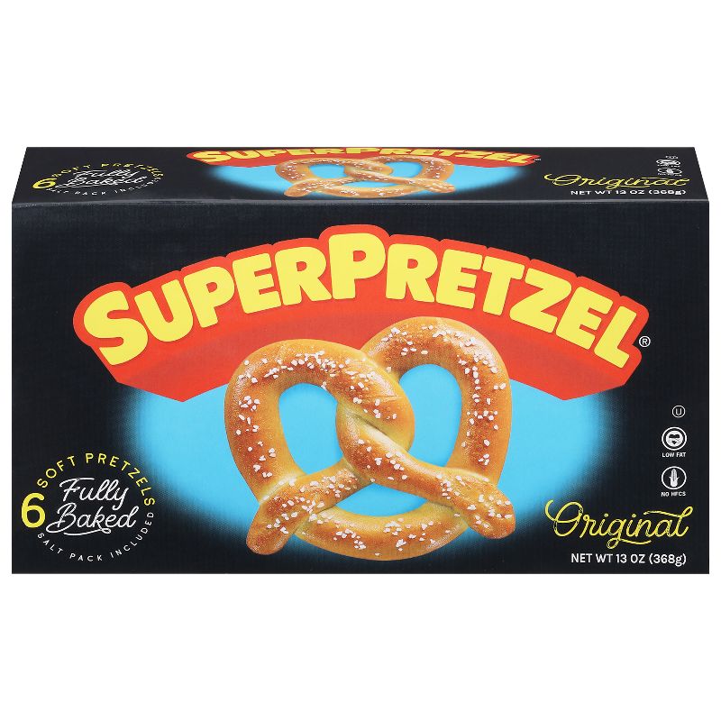 SuperPretzel Frozen Baked Soft Pretzels - 6ct/13oz, 1 of 11
