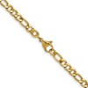 Chisel Stainless Steel Polished Yellow IP-plated 4.5mm 22" Figaro Chain Necklace - 4 of 4