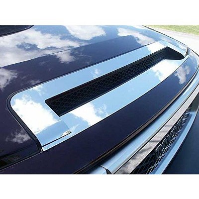 QAA is Compatible with 2007-2014 Toyota FJ Cruiser 2 Piece Stainless Hood Vent Trim HT27140