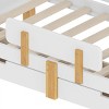 TopComfy Beds Full Size Platform Bed with Storage Drawers Solid Wood Beds Frame with Bed Guardrail for Bedroom, White, 78.74"*42.52"*23.23" - 3 of 4