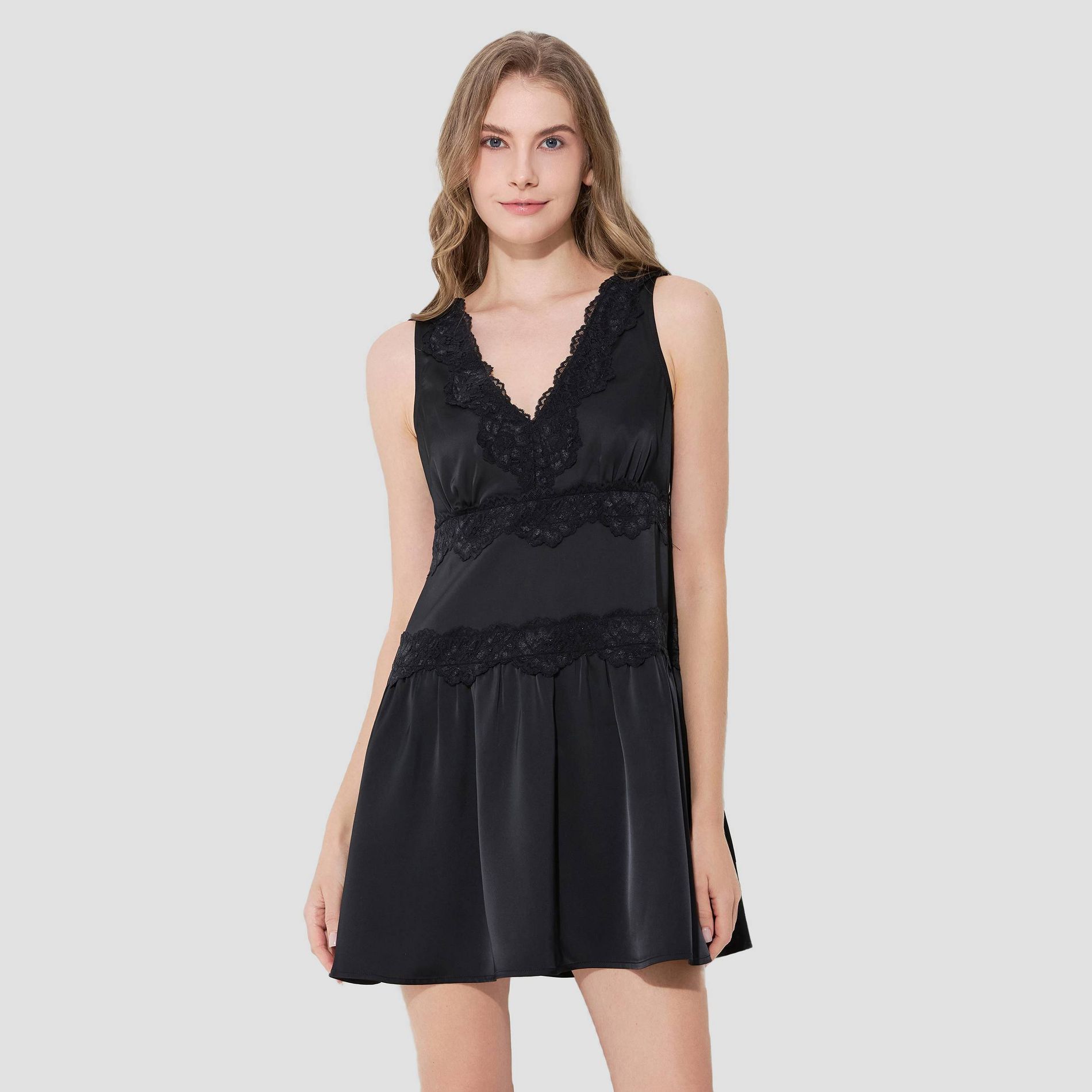 Women's Lace Mini Slip Dress - Wild Fable™