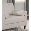 NicBex Couches for Living Room 1pc Modern Sofa Chair Armchair Only Leatherette Upholstered Sofa with Pillows, Off-White - 3 of 4