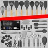 Kaluns Kitchen Utensils Set, 50 Piece Silicone And Stainless Steel Cooking Utensils, Dishwasher Safe and Heat Resistant Kitchen Tools - 2 of 4