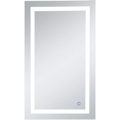 Elegant Lighting Helios 24in x 40in Hardwired LED mirror with touch sensor and color changing temperature 3000K/4200K/6400K