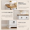 Farmhouse 5-Drawer Tall Dresser – Rustic White Wooden Chest for Bedroom, Living Room, or Hallway - 4 of 4