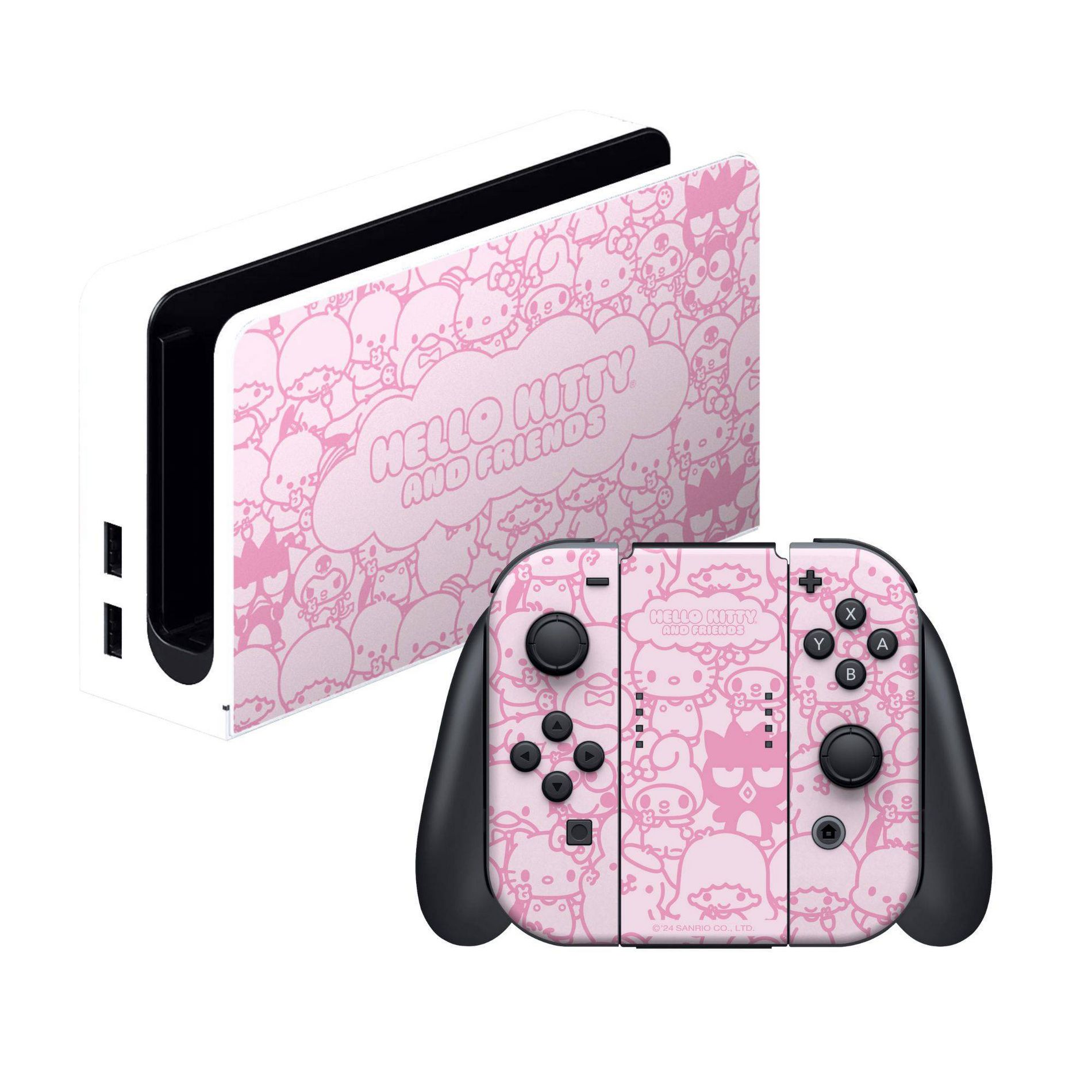 Razer Skins - Nintendo Switch OLED (2021) - Hello Kitty - Pink: Video Game Console Cover