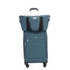 Vynxaria 3-Piece Dark Green Softshell Luggage Set 18" Spinner Suitcase Travel Bag Toiletry Bag - 4 of 4