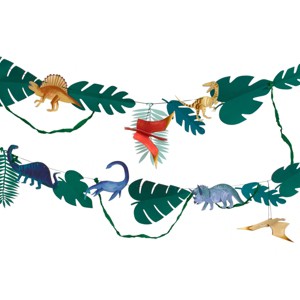 Meri Meri Dinosaur Kingdom Large Garland (10' with excess cord - Pack of 1) - 1 of 4