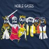 Mens Noble Gases Science T Shirt Funny Periodic Table Nerdy Graphic Tee Geeks - Crazy Dog Men's T Shirt - 2 of 4