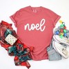 Simply Sage Market Women's Noel Bold Cursive Short Sleeve Garment Dyed Tee - 3 of 4