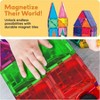 100 Piece Magnet Building Tiles, Clear Magnetic 3D Blocks, Creative Play, Creativity Beyond Imagination, Inspirational - 4 of 4