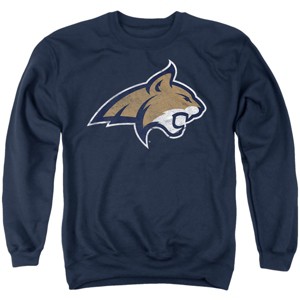 Men's Montana State University Distressed Primary Crewneck Sweatshirt - 1 of 4
