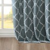 PAGED Fretwork Print Grommet Top Window Curtain Panel, Light Filtering Privacy Curtain for Bedroom & Living Room - 4 of 4