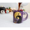 Silver Buffalo Disney The Nightmare Before Christmas Jack & Sally Spiral Handle Ceramic Mug - 4 of 4