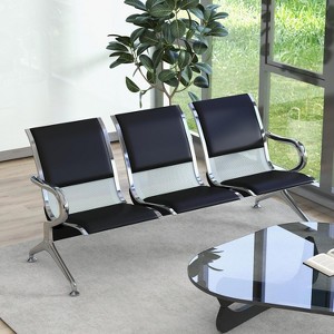 Kinsuite Waiting Room Bench - Waiting Room Chairs with Arms Airport Reception Bench - 1 of 4
