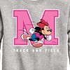 Boys' - Disney - Minnie Track And Field Graphic Long Sleeve Fleece Sweatshirt - 2 of 4